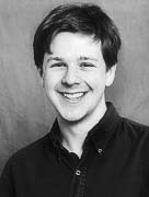 Small black and white portrait of David Gleich from 2008